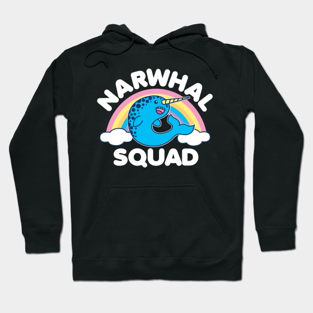 Narwhal Squad Hoodie by DetourShirts